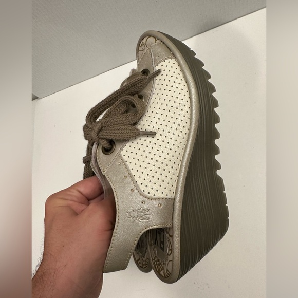 Fly London Yuta Women's Platform Wedge | Open Toe | Lace Up Sandal Size EU 39 - Picture 12 of 12